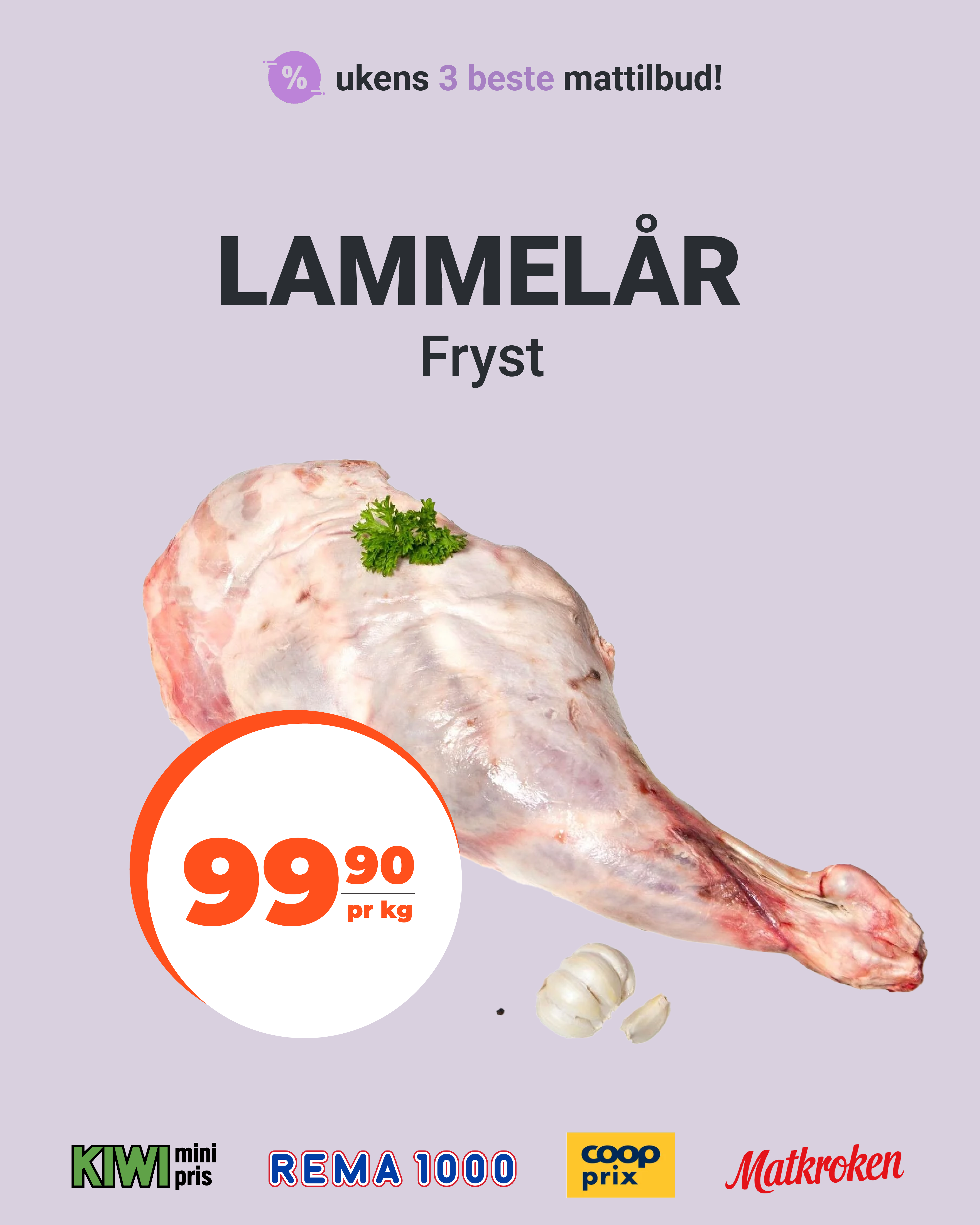 Lammelår og frukt